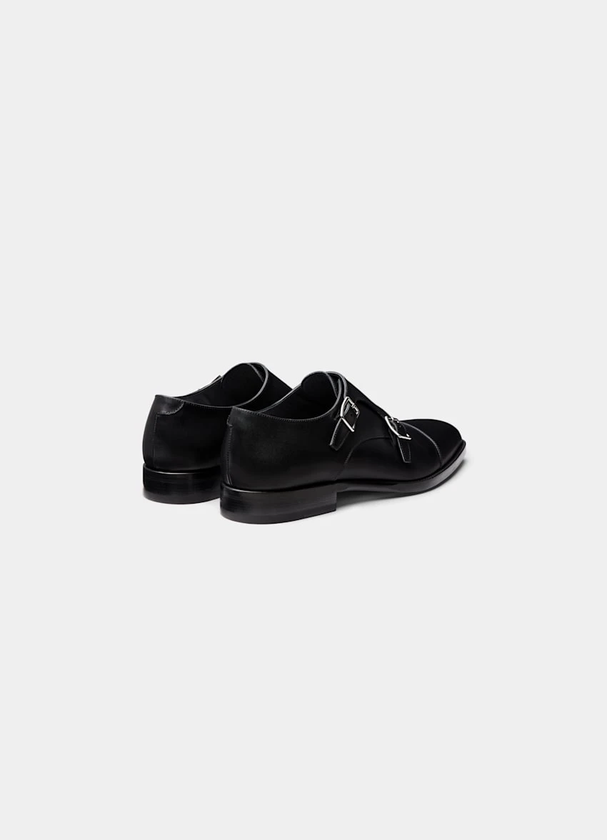 Black Double Monk Strap 7 Black Double Monk Strap - Image 7
