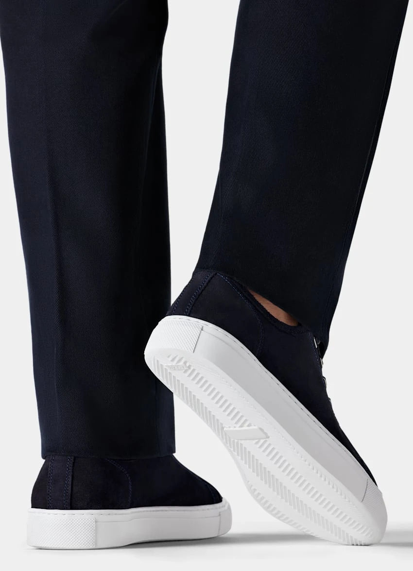 Navy Unlined Sneaker 2 Navy Unlined Sneaker - Image 2