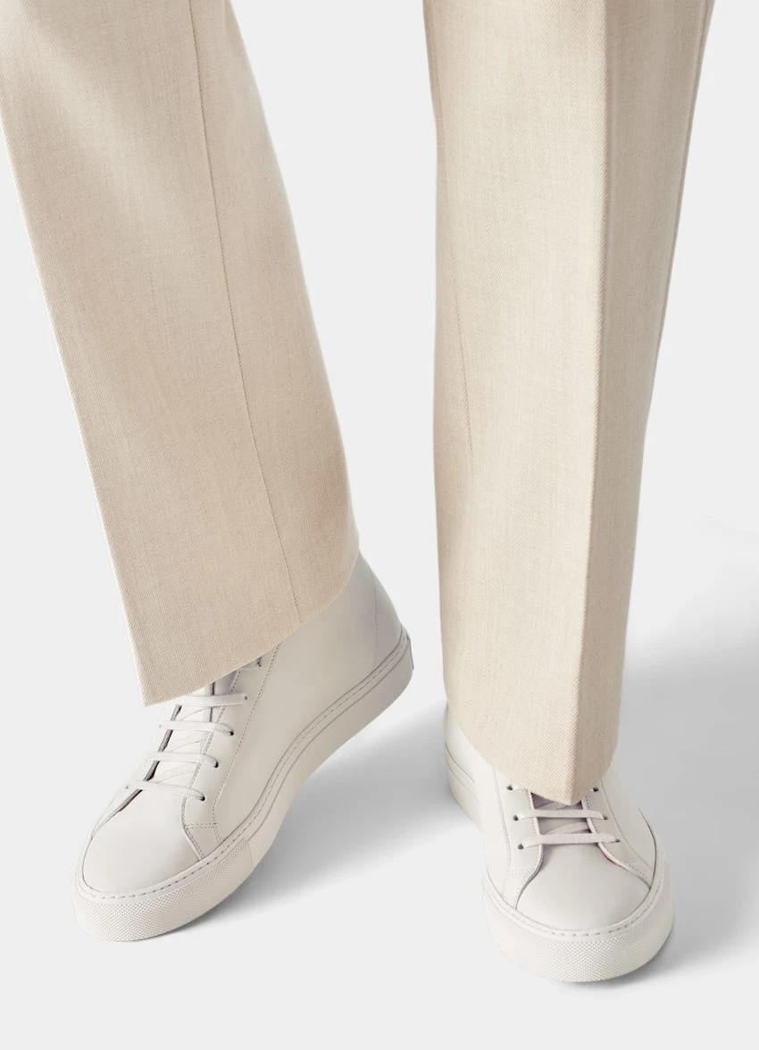 Off-White High Top Sneaker 2 Off-White High Top Sneaker - Image 2