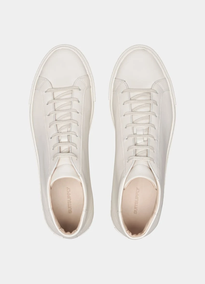 Off-White High Top Sneaker 5 Off-White High Top Sneaker - Image 5