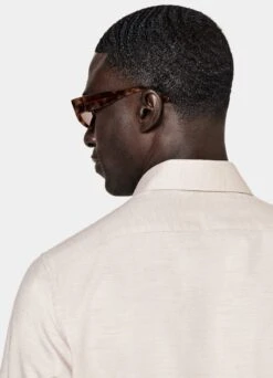 Sand Slim Fit Shirt 13 Sand Slim Fit Shirt -Suit Supply H6407 106