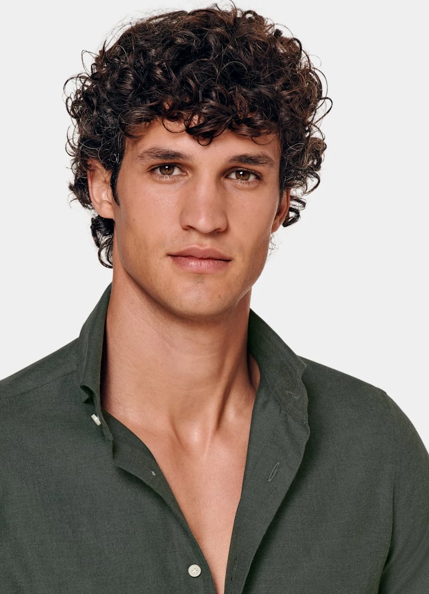 Green Slim Fit Shirt 1 Green Slim Fit Shirt