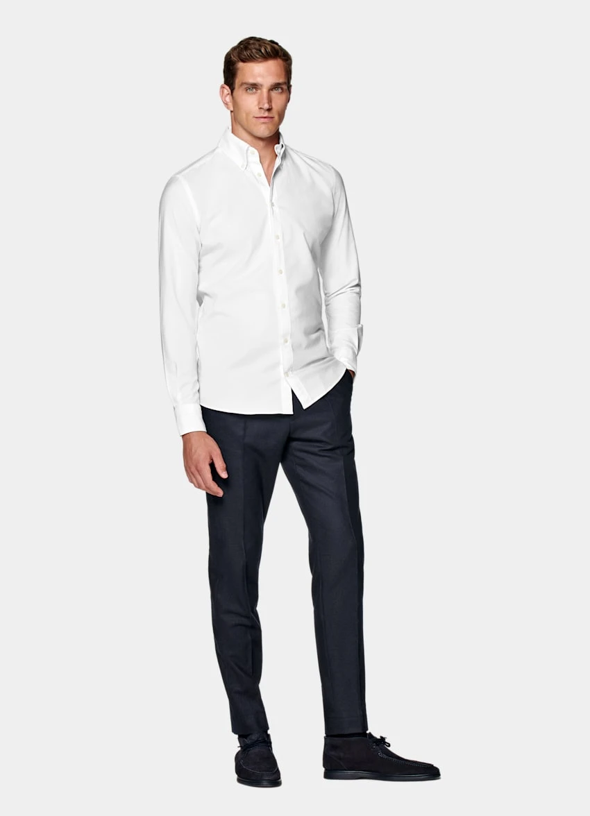 White Slim Fit Shirt 4 White Slim Fit Shirt - Image 4