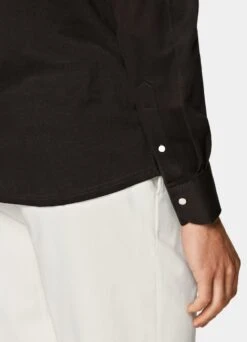 Brown Extra Slim Fit Shirt 9 Brown Extra Slim Fit Shirt -Suit Supply H6521ESF 123