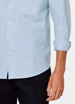 Light Blue Slim Fit Shirt 10 Light Blue Slim Fit Shirt -Suit Supply H6600 103