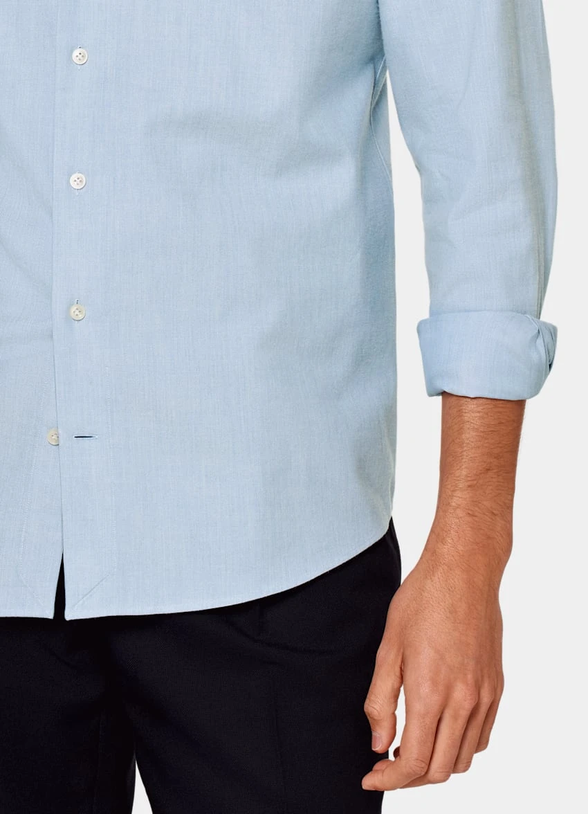 Light Blue Slim Fit Shirt 3 Light Blue Slim Fit Shirt - Image 3