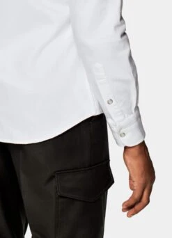 White Western Shirt -Suit Supply H6605 103