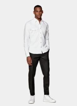 White Western Shirt -Suit Supply H6605 104