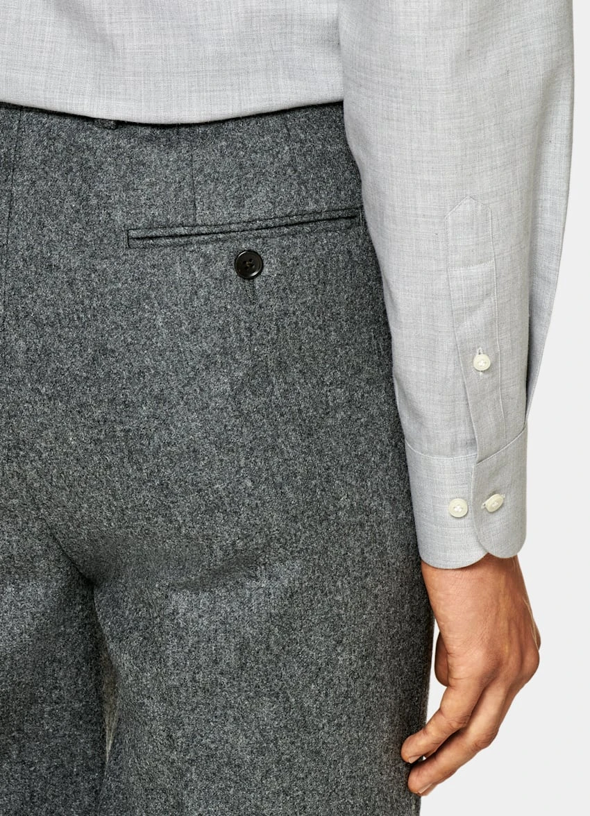 Light Grey Slim Fit Shirt 3 Light Grey Slim Fit Shirt - Image 3