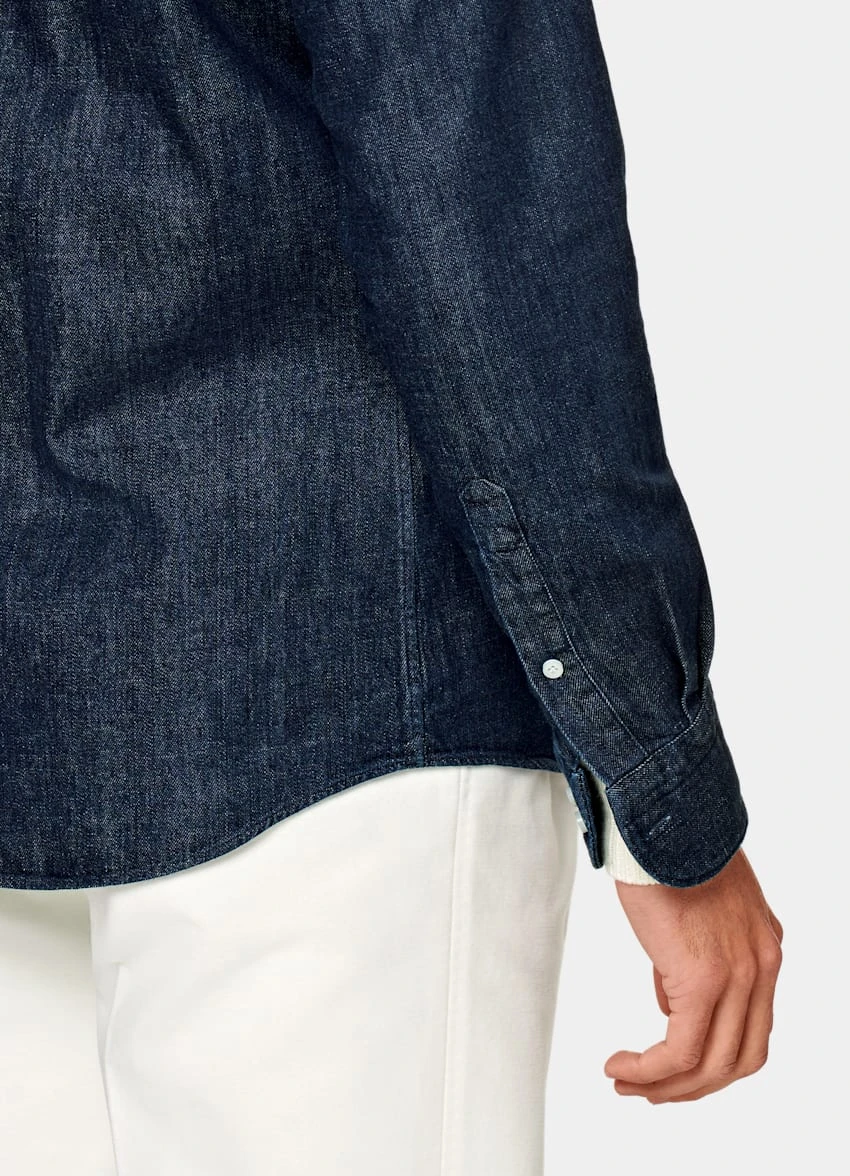 Blue Slim Fit Shirt 3 Blue Slim Fit Shirt - Image 3