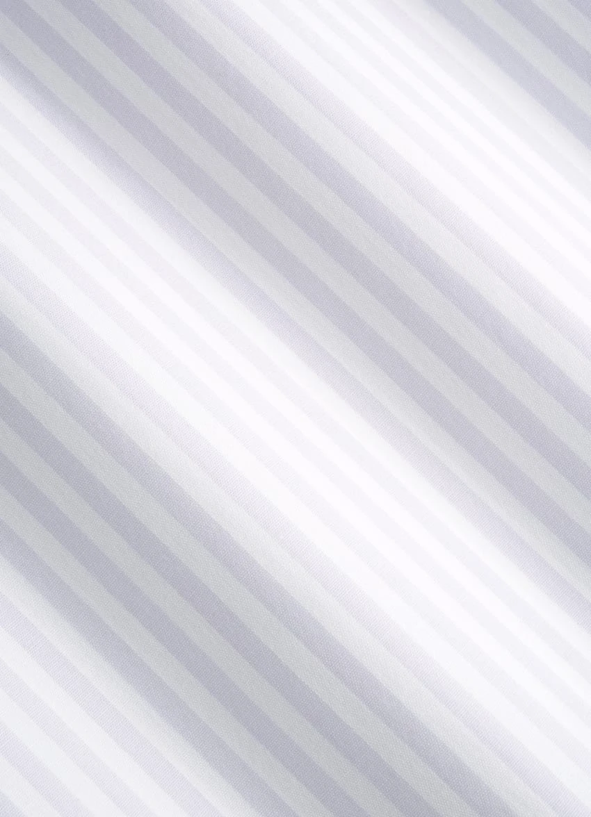 Purple Striped Poplin Extra Slim Fit Shirt 6 Purple Striped Poplin Extra Slim Fit Shirt - Image 6