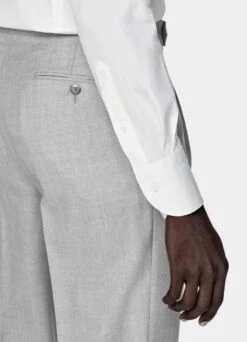 White Poplin Extra Slim Fit Shirt 9 White Poplin Extra Slim Fit Shirt -Suit Supply H6692ESF 103