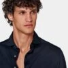 Navy Extra Slim Fit Shirt