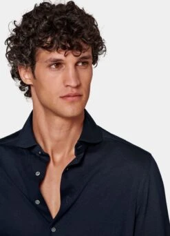 Navy Extra Slim Fit Shirt