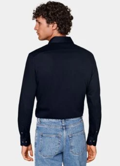Navy Extra Slim Fit Shirt 12 Navy Extra Slim Fit Shirt -Suit Supply H6713ESF 105