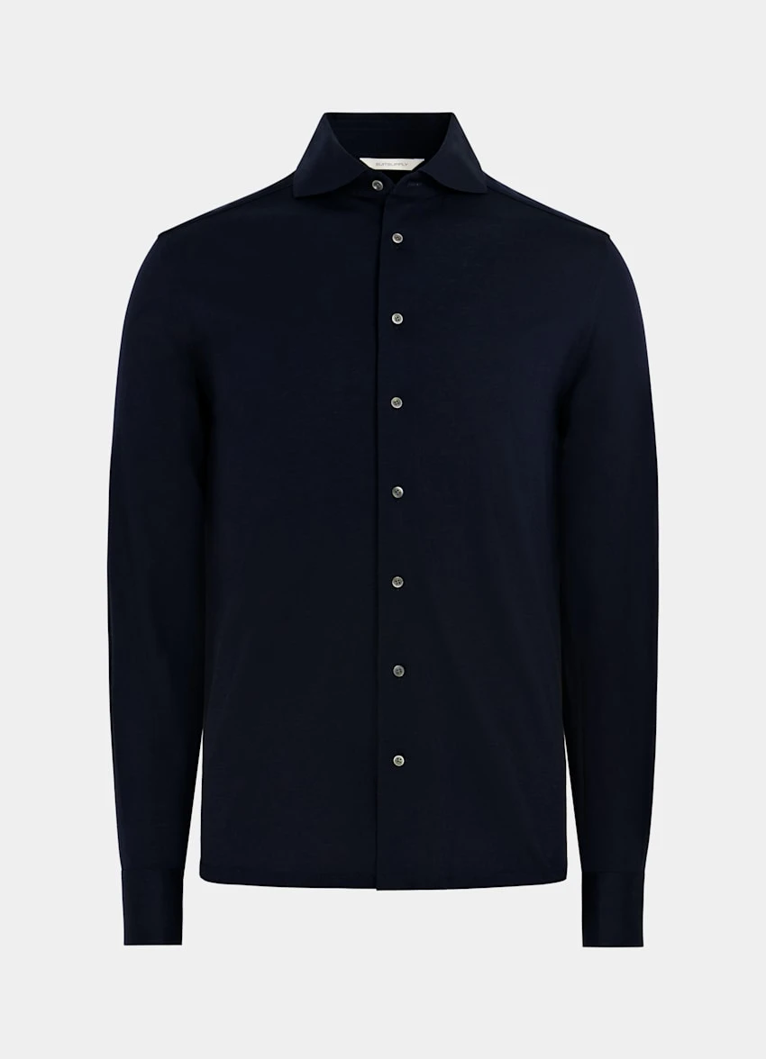 Navy Extra Slim Fit Shirt 8 Navy Extra Slim Fit Shirt - Image 8
