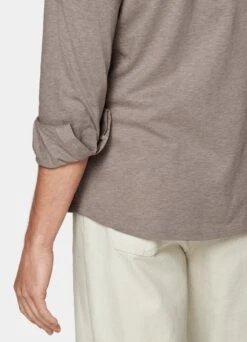 Light Brown Extra Slim Fit Shirt -Suit Supply H6715ESF 103