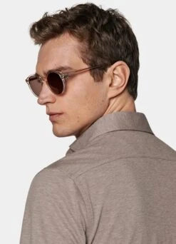 Light Brown Extra Slim Fit Shirt -Suit Supply H6715ESF 106