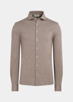 Light Brown Extra Slim Fit Shirt -Suit Supply H6715ESF 25