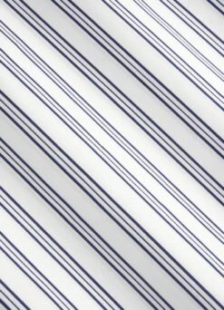 Navy Striped Slim Fit Shirt 12 Navy Striped Slim Fit Shirt -Suit Supply H6722 23