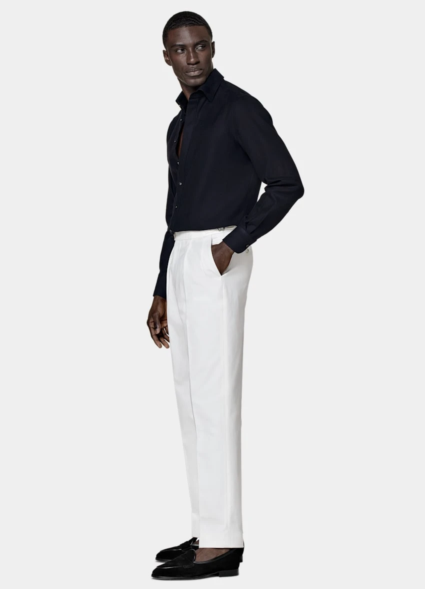 Navy Slim Fit Shirt 4 Navy Slim Fit Shirt - Image 4