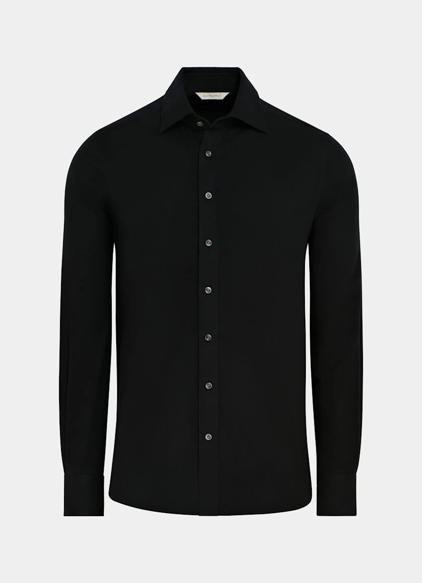 Black Slim Fit Shirt 7 Black Slim Fit Shirt - Image 7