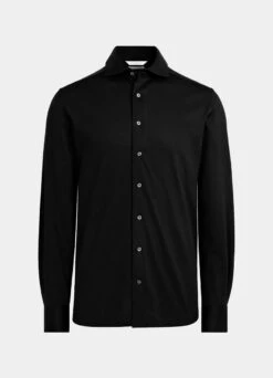 Black Extra Slim Fit Shirt 15 Black Extra Slim Fit Shirt -Suit Supply H6807ESF 25