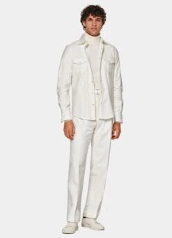 Off-White Western Shirt 11 Off-White Western Shirt -Suit Supply H6808 124