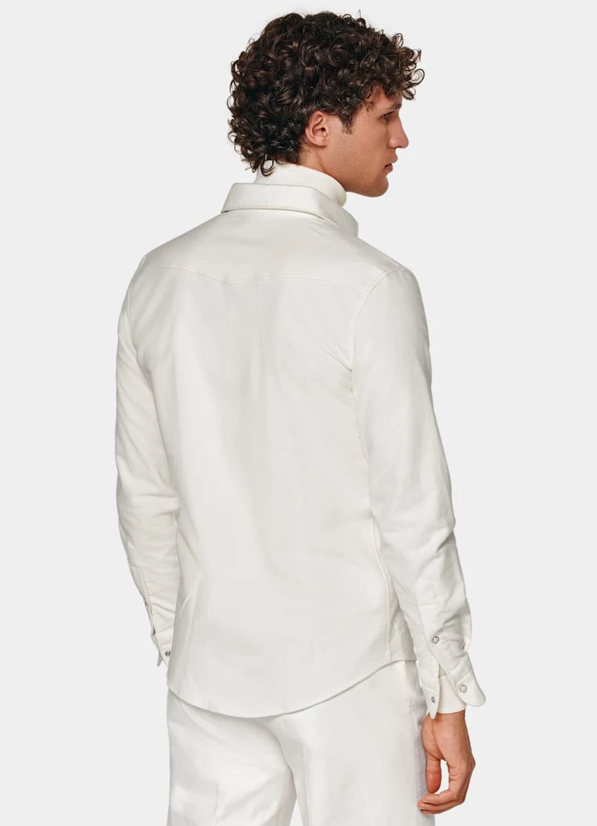 Off-White Western Shirt 5 Off-White Western Shirt - Image 5