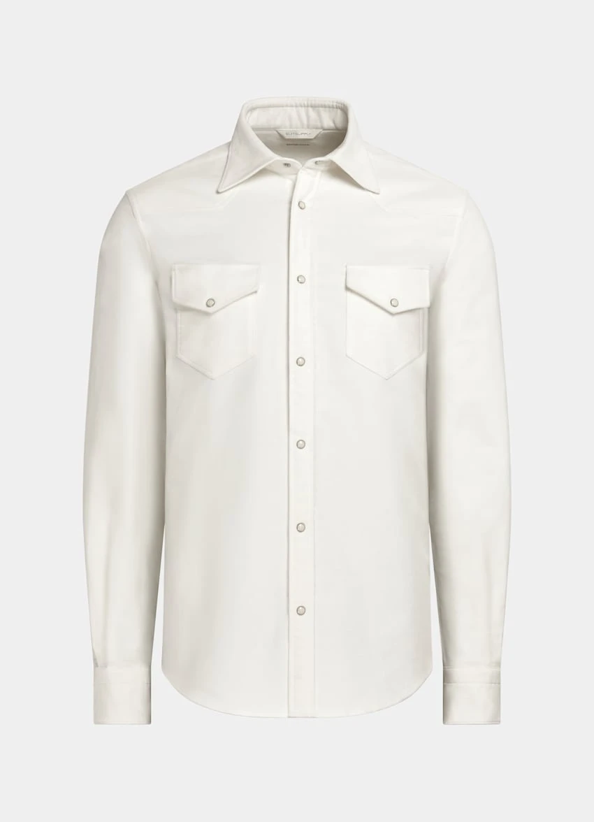 Off-White Western Shirt 8 Off-White Western Shirt - Image 8