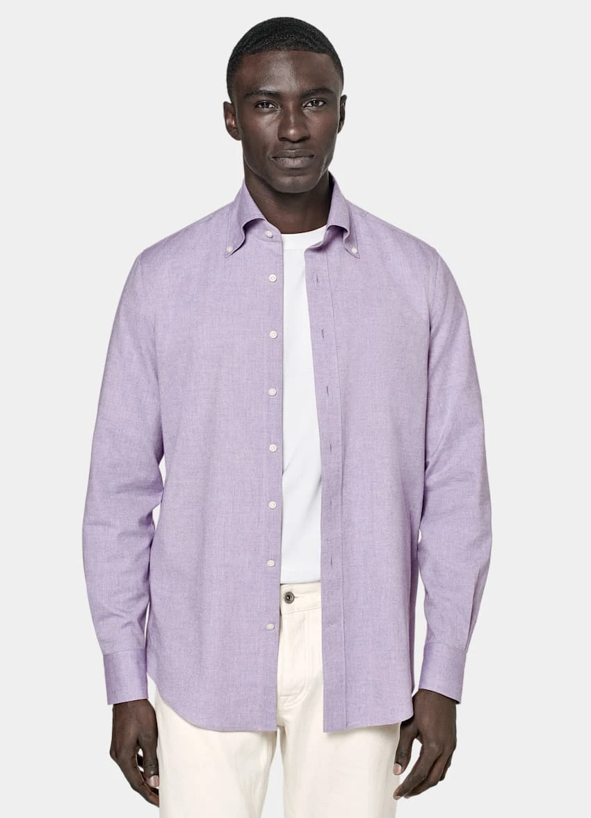 Purple Slim Fit Shirt 2 Purple Slim Fit Shirt - Image 2
