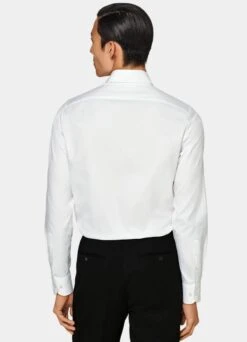 White Large Classic Collar Slim Fit Shirt 12 White Large Classic Collar Slim Fit Shirt -Suit Supply H6883 105