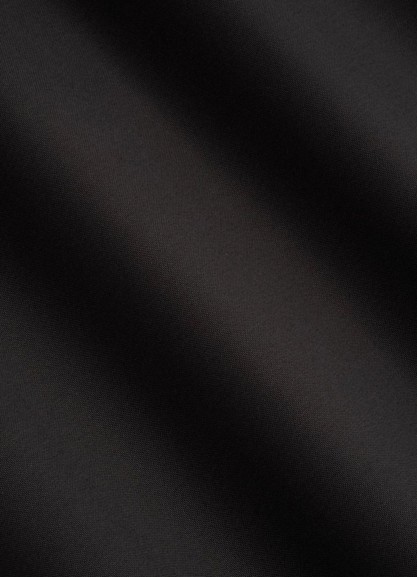 Dark Brown Poplin Extra Slim Fit Shirt 7 Dark Brown Poplin Extra Slim Fit Shirt - Image 7