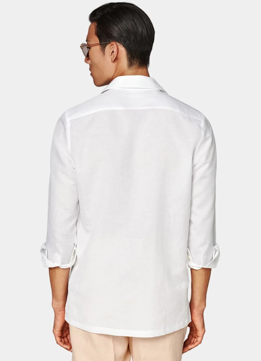 White Safari Shirt 5 White Safari Shirt - Image 5