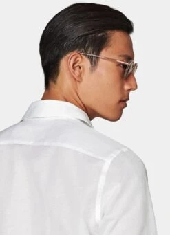 White Safari Shirt 13 White Safari Shirt -Suit Supply H6901 106