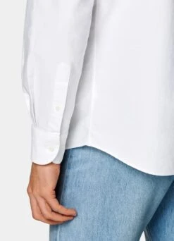 White Oxford Slim Fit Shirt -Suit Supply H6905 103