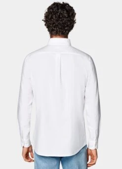 White Oxford Slim Fit Shirt -Suit Supply H6905 105