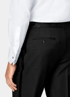 White Twill Tailored Fit Tuxedo Shirt 12 White Twill Tailored Fit Tuxedo Shirt -Suit Supply H7097 103