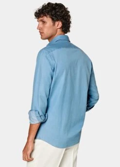 Mid Blue Slim Fit Shirt -Suit Supply H9261 105