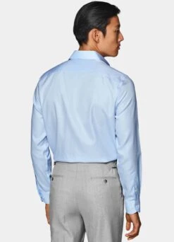 Light Blue Royal Oxford Slim Fit Shirt -Suit Supply H9304 105