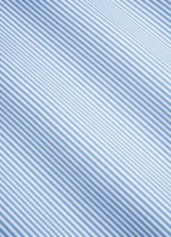Mid Blue Striped Twill Extra Slim Fit Shirt 14 Mid Blue Striped Twill Extra Slim Fit Shirt -Suit Supply H9318ESF 23