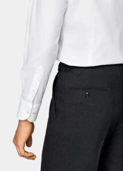 White Twill Extra Slim Fit Shirt -Suit Supply H9390ESF 103