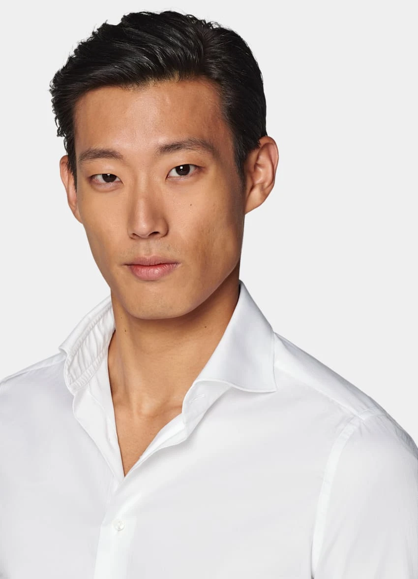 White Double Cuff Slim Fit Shirt 1 White Double Cuff Slim Fit Shirt