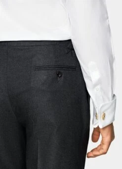 White Double Cuff Slim Fit Shirt 9 White Double Cuff Slim Fit Shirt -Suit Supply H9391 103