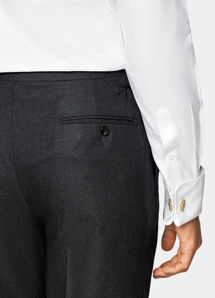 White Double Cuff Slim Fit Shirt 3 White Double Cuff Slim Fit Shirt - Image 3