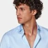 Light Blue Twill Extra Slim Fit Shirt