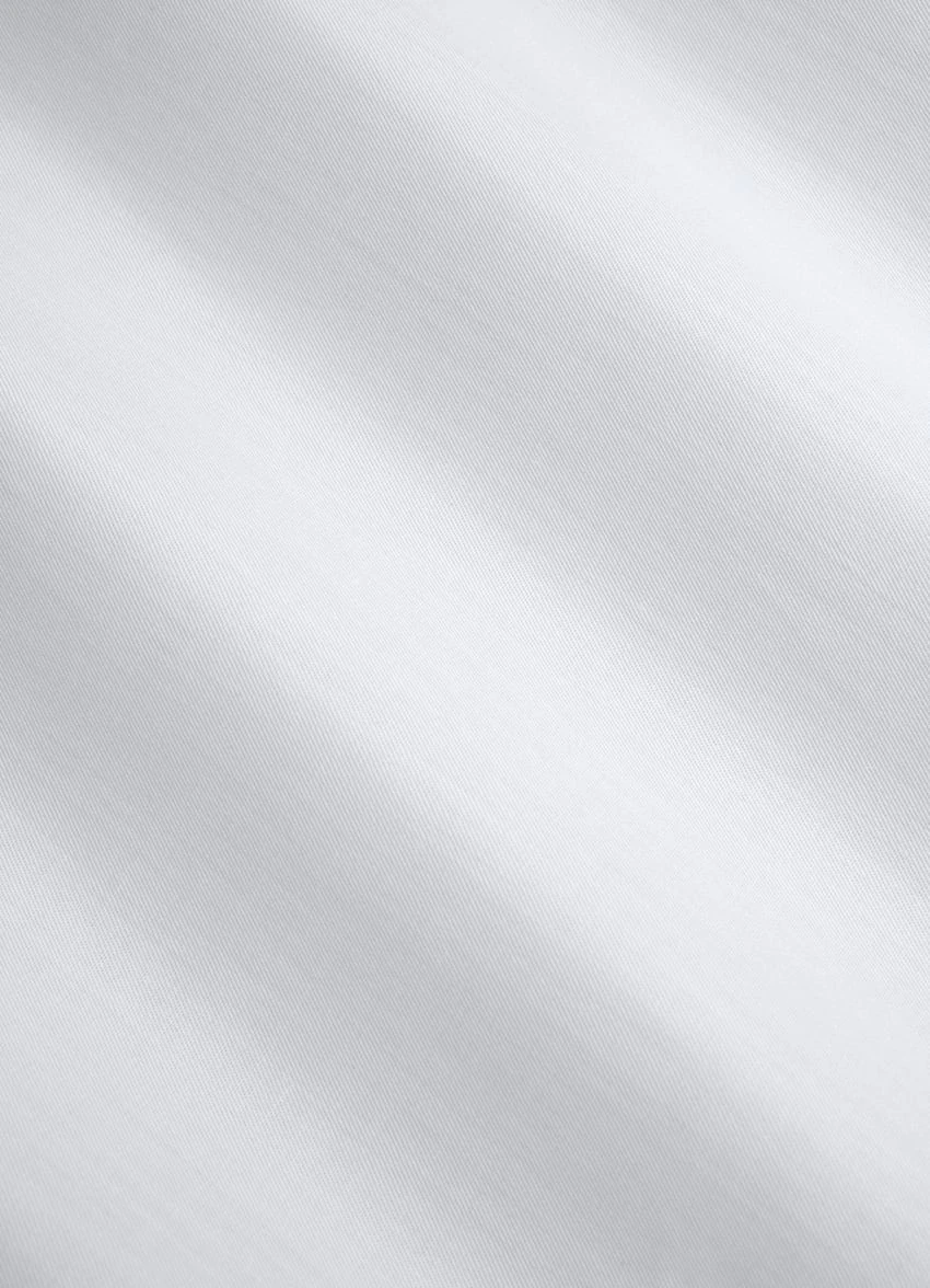 White Twill Slim Fit Shirt 7 White Twill Slim Fit Shirt - Image 7
