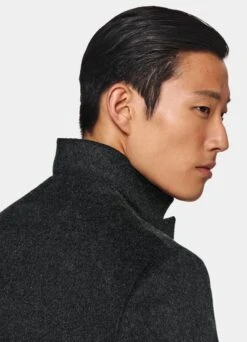 Dark Grey Overcoat -Suit Supply J1460 106