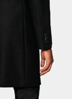 Black Overcoat -Suit Supply J812 103