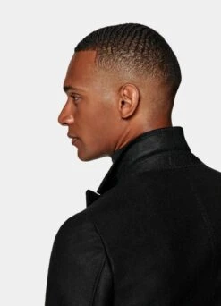 Black Overcoat -Suit Supply J812 105